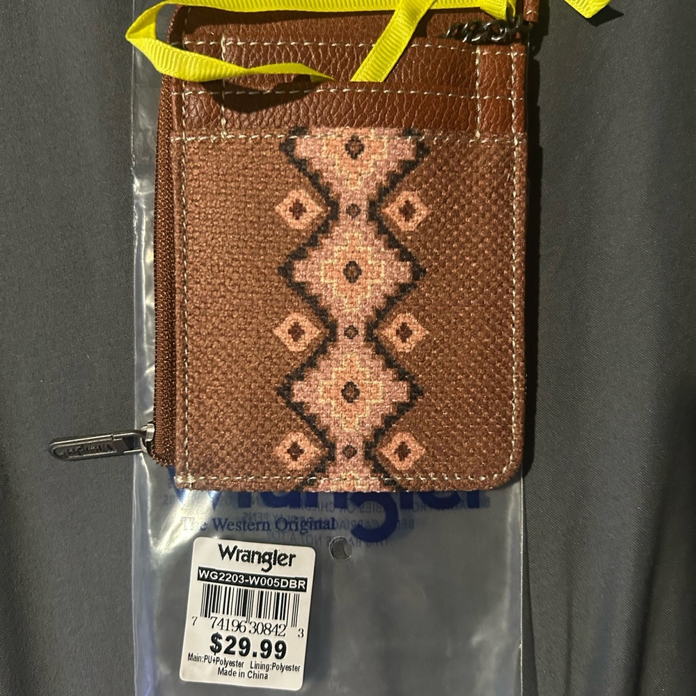 Wrangler Tan/Brown Cardholder Wallet
